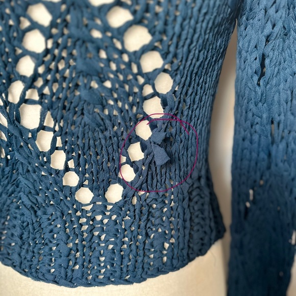 Jean Paul Gautier teal sweater - Picture 6 of 7